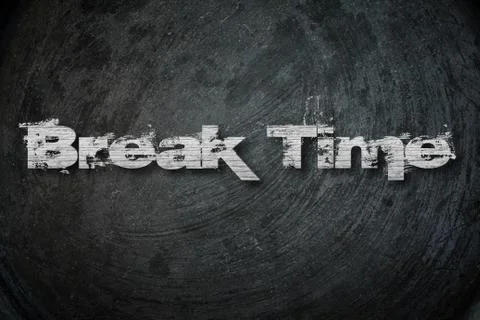 Break time, background with text Stock Illustration