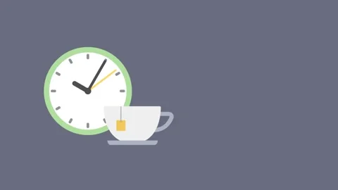 Break time flat icon animation for an explainer video Stock Footage 243061421