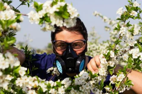 Break from work in garden Stock Photos