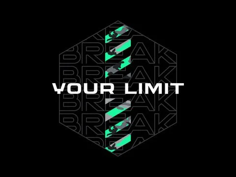 Break your limit, design t-shirt streetwear clothing, vector typography, pe.. Stock Illustration