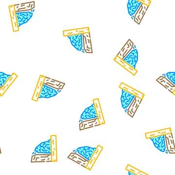 Breakaway iceberg disaster vector seamless pattern Stock Illustration