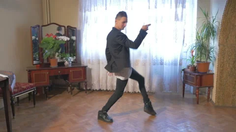 Breakdance 4k - Young break dancer showing his freestyle choreography Stock Footage 46958397