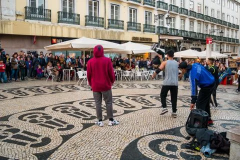 Breakdance Group Stock-Fotos