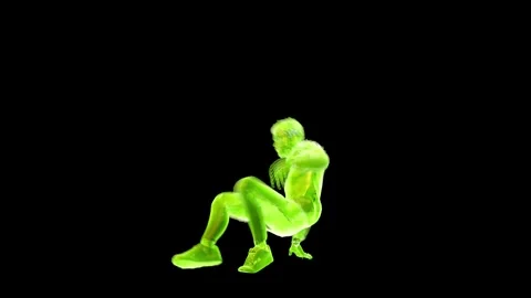 Breakdance Hologram 02 Stock Footage 249172032