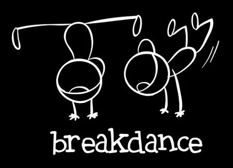 Breakdance Stock Illustration