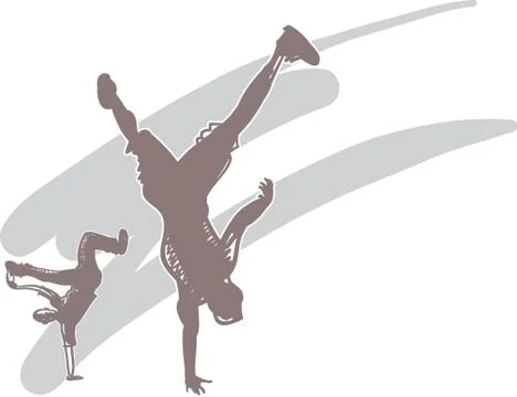BreakDance Illustrazione stock