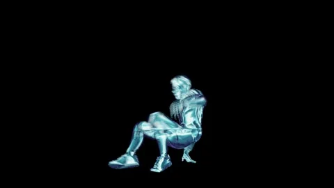 Breakdance - Liquid Metal Stock Footage 249173030