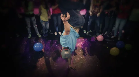 Breakdance in a Party Stock Footage 46259939