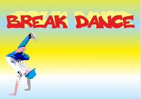 Breakdance title Stock Illustration