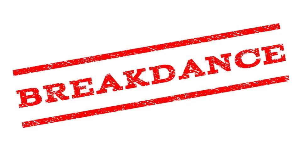 Breakdance Watermark Stamp Stock Illustration