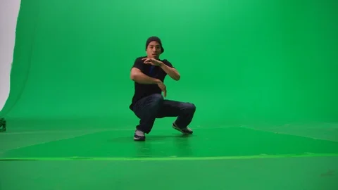 Breakdancer Bboy dancing downrock uprock urban hip hop Stock Footage 104268470