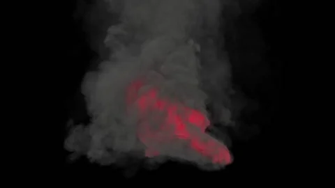 A breakdancer has reached a hot temperature while dancing and is emitting smoke. Stock Footage 170008366