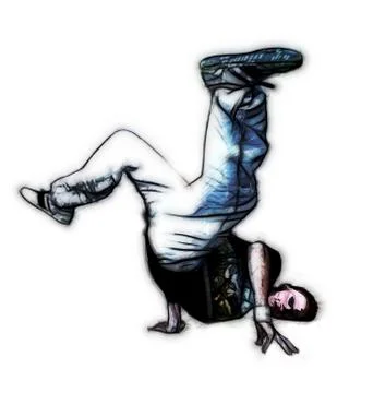Breakdancer Stock Illustration