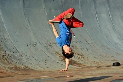 Breakdancer on the street Stock Photos