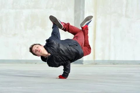 Breakdancer on the street Stock Photos