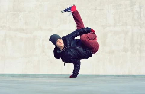 Breakdancer on the street Stock Photos