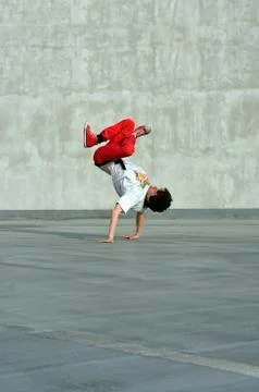 Breakdancer on the street Stock Photos