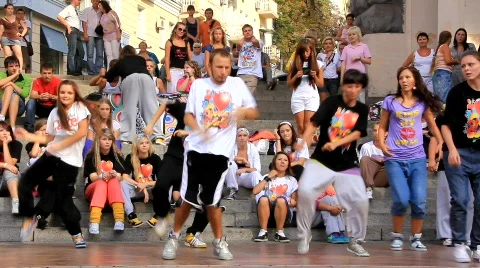 Breakdancers Stock Footage 826491