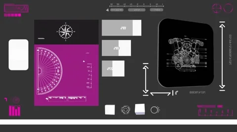 Breakdown Engine - Detail Construction - purple 02 Video stock 61826450