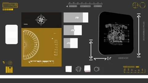Breakdown Engine - Detail Construction - yellow 02 Video stock 61826464