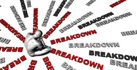 Breakdown Stock Illustration