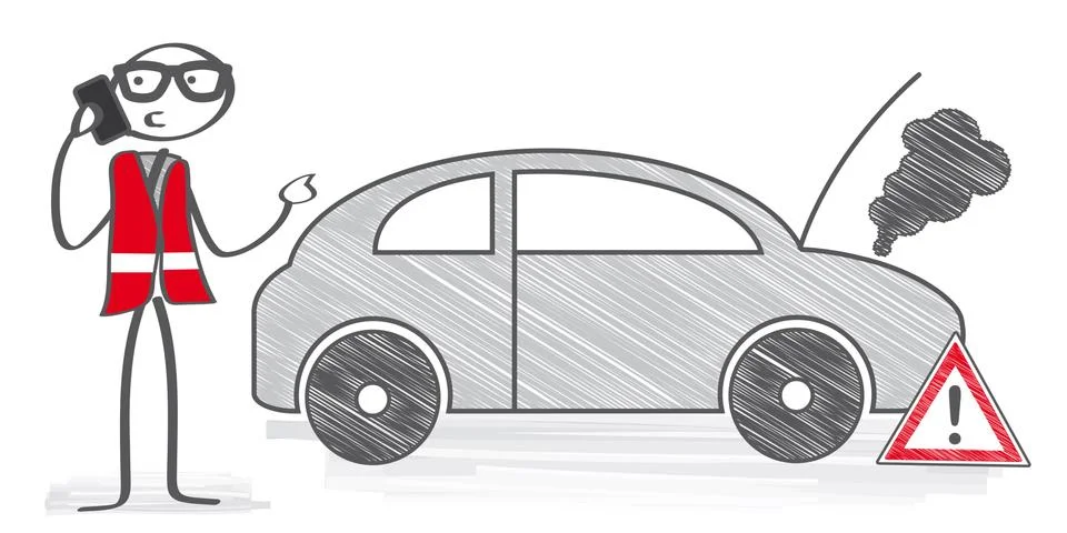 Breakdown Stock Illustration