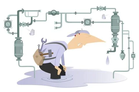 Breakdown Stock Illustration