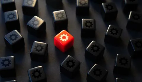 Breakdown or error warning. Find new component. Reliability, fault toleranc.. Stock Photos