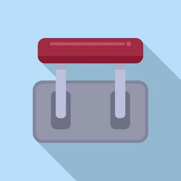 Breaker icon flat vector. Electric box Stock Illustration