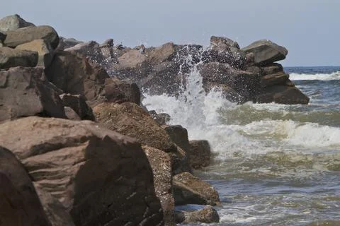 Breaker waves Stock Photos