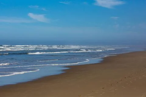 Breakers coming down on Heceta Beach in Florence, Oregon Stock Photos