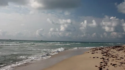 Breakers of Miami beach Stock Footage 8633798