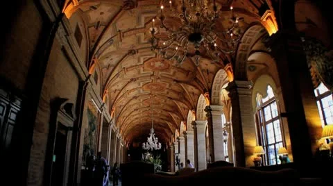 Breakers of Palm Beach Florida lobby Video stock 8986253