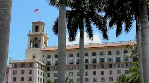 Breakers Palm Beach Florida tower Stock Footage 8986248