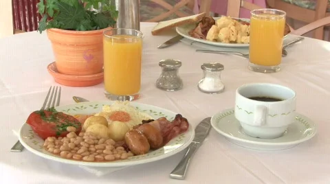 Breakfast for 2 Stock Footage 772772