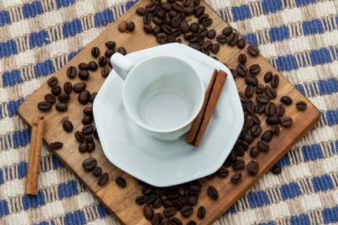 Breakfast and cup Stock Photos