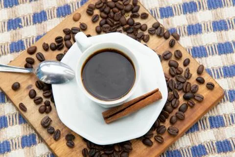 Breakfast and cup Stock Photos