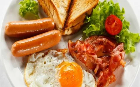 The Breakfast bachelor Stock Photos