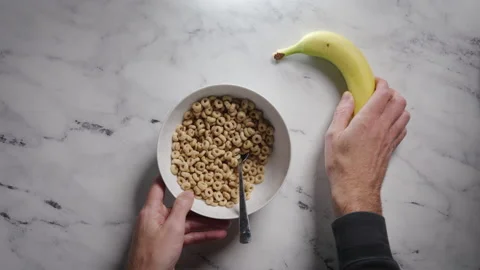 Breakfast-banana-slide05 스톡 동영상 217514869
