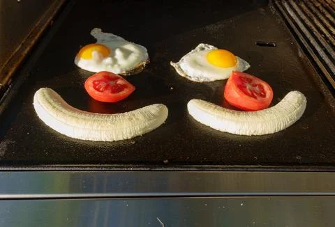 Breakfast BBQ simplicity Stockfoto's