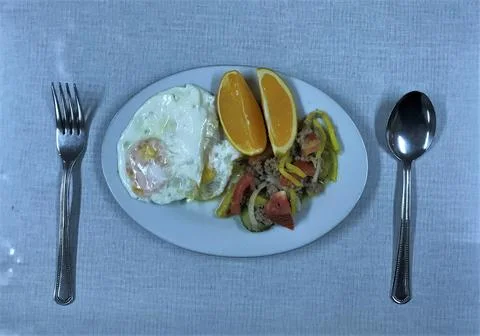 Breakfast on board a ship Stock Photos