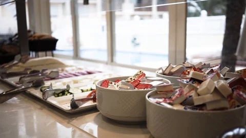 Breakfast buffe2 Stock Footage 89649510