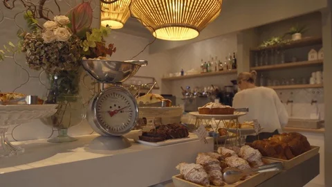 Breakfast buffet Video stock 127980274