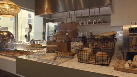 Breakfast buffet Video stock 127980311