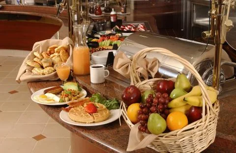 Breakfast buffet Foto stock
