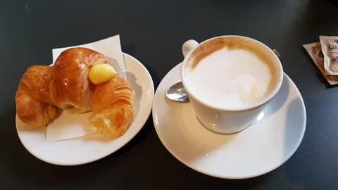 Breakfast in cafe Foto stock