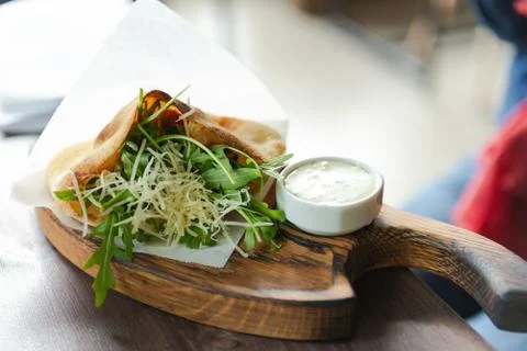 Breakfast in the cafe Stock Photos