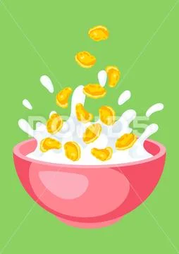 Cereal Bowl Clipart, Breakfast Clip Art, Food Meal Diet Bowls