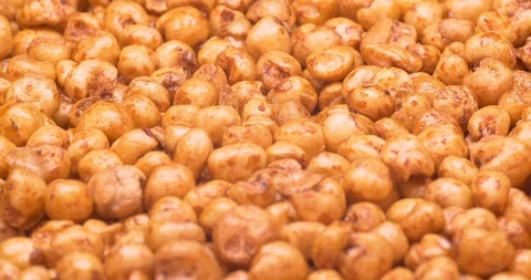 Breakfast cereal snack on a turntable in C4K resolution Stock-Footage 100532599