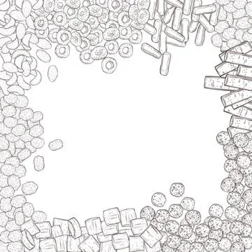 Breakfast cereals. Vector  illustration Stock Illustration